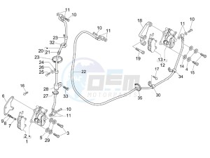 Nexus 125 e3 drawing Brakes hose  - Calipers