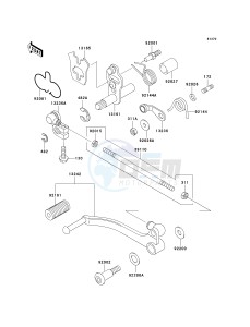 EX 500 D [NINJA 500R] (D6F-D9F) D8F drawing GEAR CHANGE MECHANISM