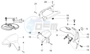 NRG 50 power DD drawing Front and rear mudguard