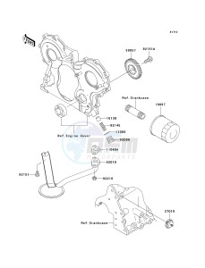 KAF 950 E [MULE 3010 TRANS4X4 DIESEL] (E8F) E8F drawing OIL PUMP_OIL FILTER