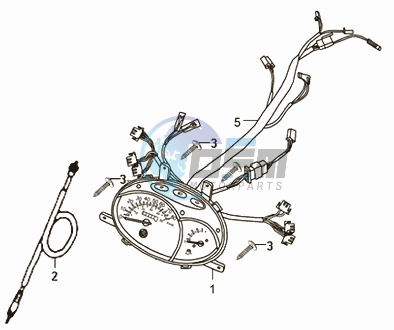 DASHBOARD / ODOMETER CABLE  / WIRE HARNESS