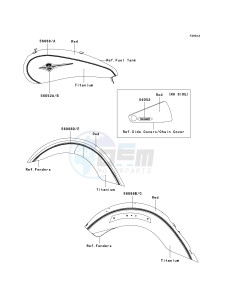 VN 2000 H [VULCAN 2000 CLASSIC] (8F-9F) 0H9F drawing DECALS-- RED_TITANIUM- --- H9F- -