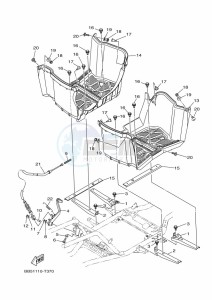 YFM450FWBD KODIAK 450 EPS (BHT4) drawing STAND & FOOTREST