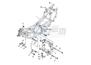 TRX 850 drawing FRAME