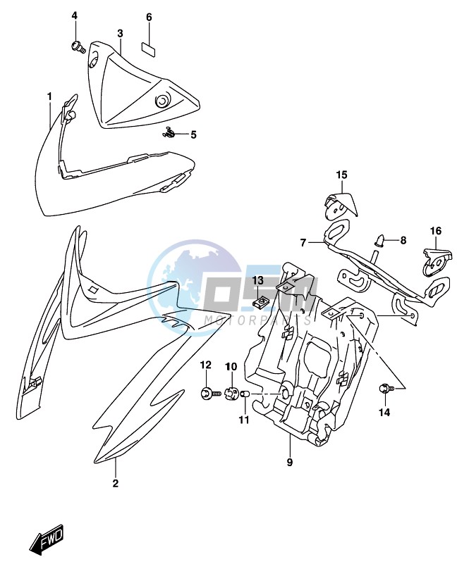 HEADLAMP HOUSING (GSX-S1000AZL8 E21)