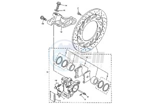 XVS DRAG STAR 1100 drawing REAR BRAKE CALIPER