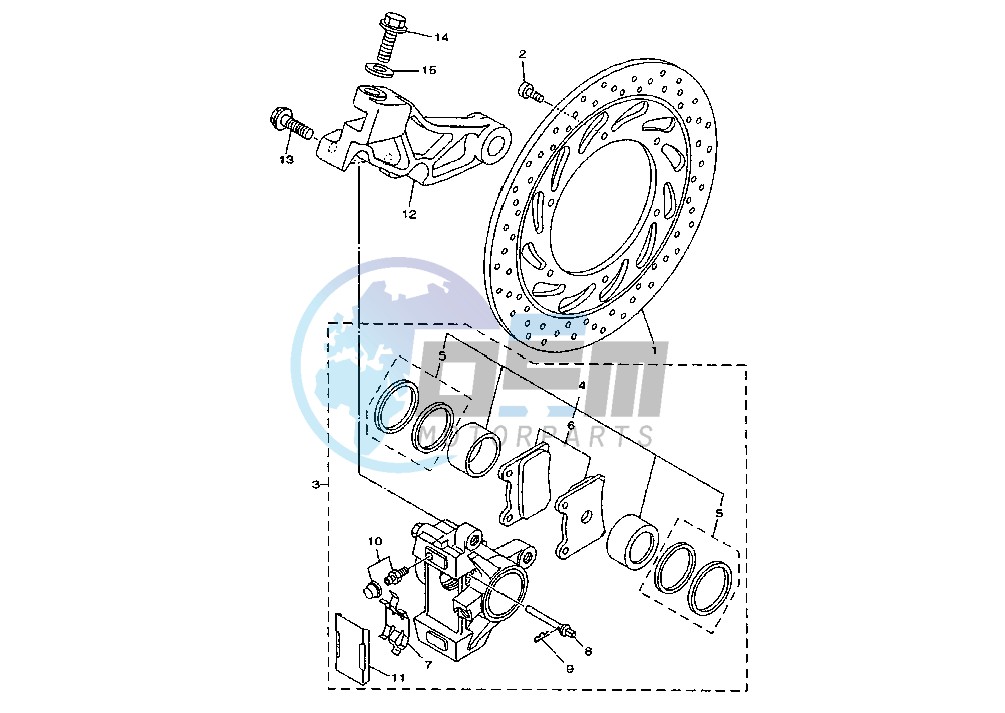 REAR BRAKE CALIPER