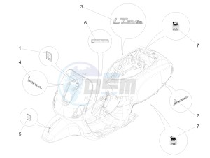 LT 125 4T 3V IE NOABS E3 (APAC) drawing Plates - Emblems