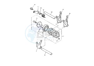 TT R 600 drawing SHIFT CAM-FORK