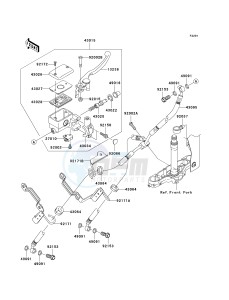 VN 1600 D [VULCAN 1600 NOMAD] (D6F-D8FA) D7F drawing FRONT MASTER CYLINDER