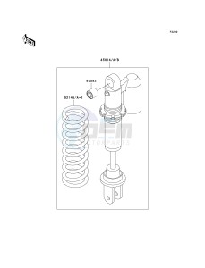 KX 65 A [KX65 MONSTER ENERGY] (A6F - A9FA) A9FA drawing SHOCK ABSORBER-- S- -