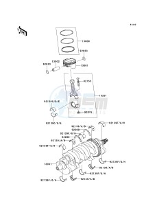 ZX 1000 E [NINJA ZX-10R] (E8F-E9FA) 0E9FA drawing CRANKSHAFT_PISTON-- S- -