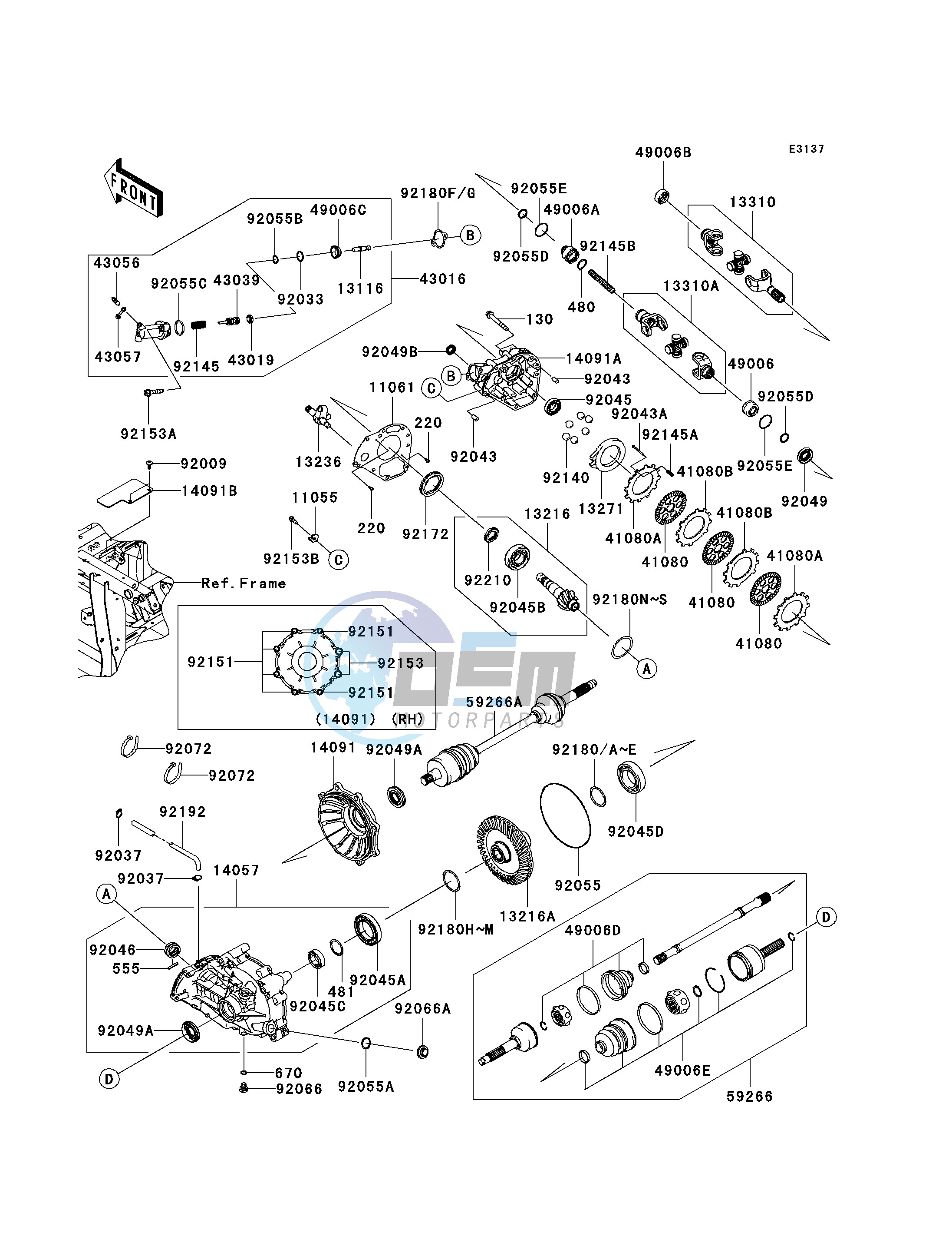 DRIVE SHAFT-REAR