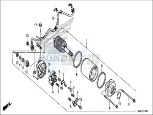 CBR500RAH CBR500R ED drawing STARTER MOTOR