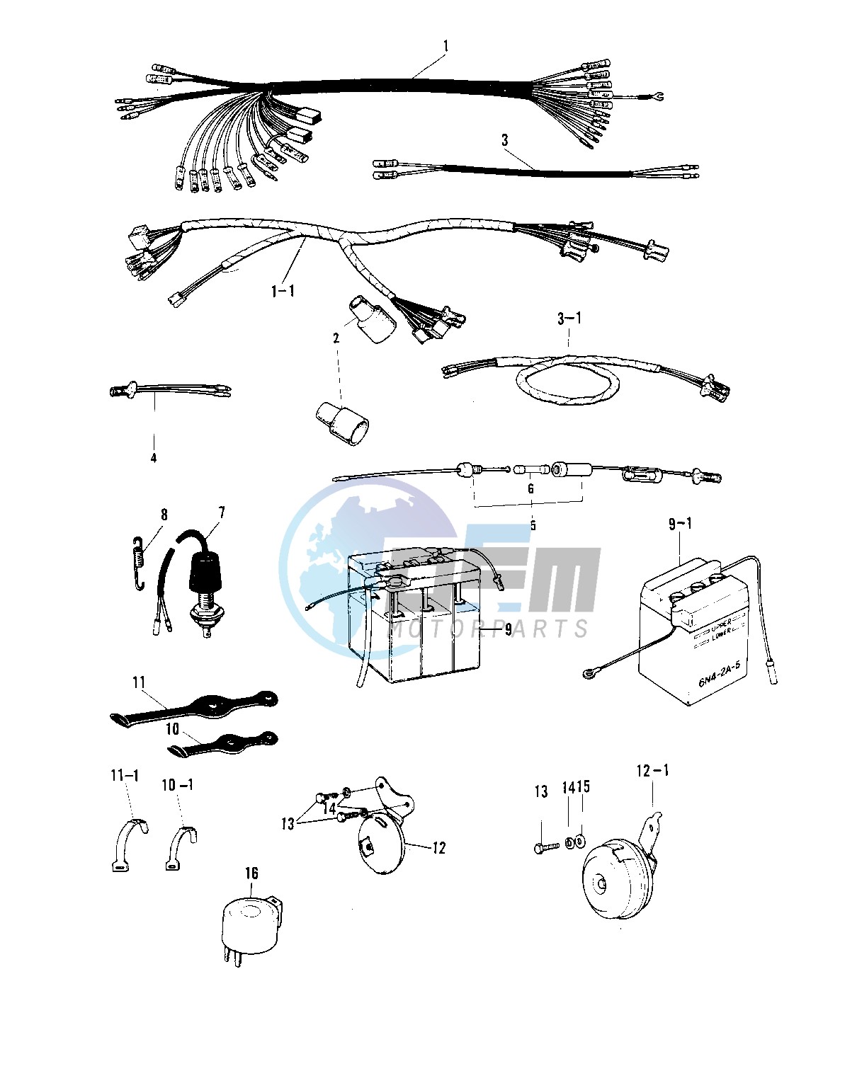 CHASSIS ELECTRICAL EQUIPMENT -- 70-73- -