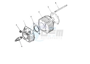 YA R AXIS 50 drawing CYLINDER HEAD