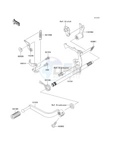 KLX 110 A (KLX110 MONSTER ENERGY) (A6F-A9FA) A6F drawing GEAR CHANGE MECHANISM