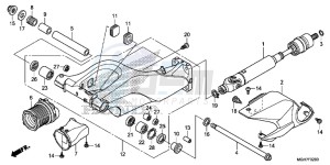 VFR1200XLF CrossTourer - VFR1200X 2ED - (2ED) drawing SWINGARM