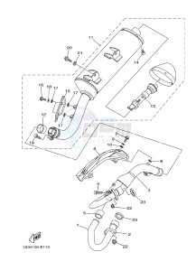 YFM700R YFM700RSE RAPTOR 700R (1VSA 1VSB 1VSC) drawing EXHAUST