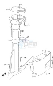 DF 2.5 drawing Drive Shaft Housing w/Transom (L)