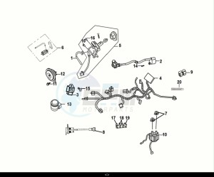 FIDDLE IV 50 (XG05W1-EU) (E5) (M1-M3) drawing WIRE HARNESS