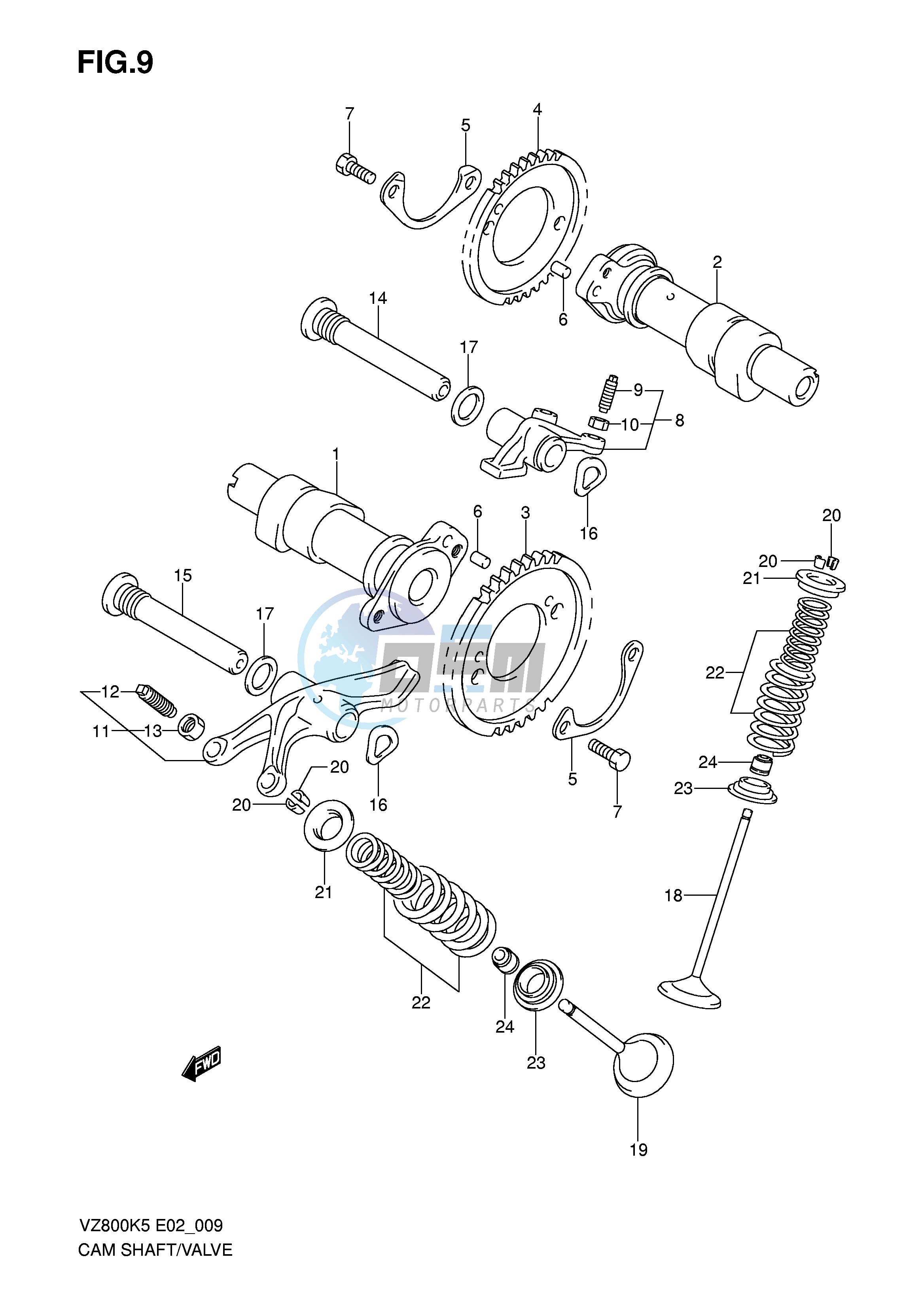 CAMSHAFT - VALVE