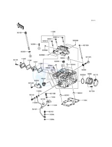 Z250SL BR250EFF XX (EU ME A(FRICA) drawing Cylinder Head