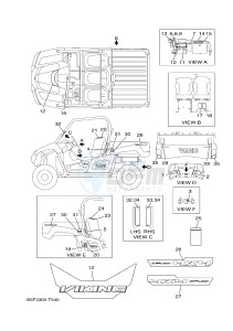 YXM700E YXM70VPHJ VIKING EPS HUNTER (B5FA) drawing EMBLEM & LABEL 1