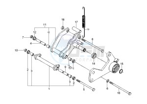 GTS 250 drawing Engine bracket