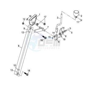 QUAD LANDER 300S drawing SHIFT ROD - SHIFT LEVER