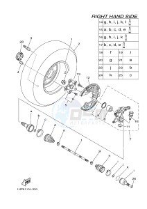 YFM550FWAD YFM5FGPB GRIZZLY 550 EPS (1HSA) drawing FRONT WHEEL 2