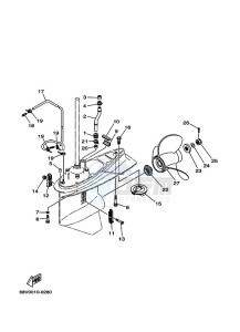 F100BETX drawing PROPELLER-HOUSING-AND-TRANSMISSION-2