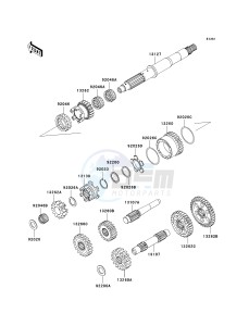 KVF 650 F [BRUTE FORCE 650 4X4I] (F6F-F9F ) F8F drawing TRANSMISSION