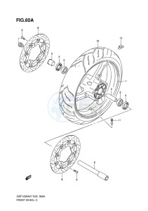 GSF-1250S BANDIT EU drawing FRONT WHEEL