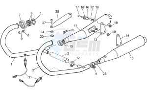 V7 Special - Stone 750 drawing Exhaust unit