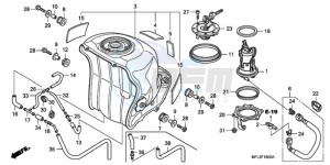 CBR1000RRA Australia - (U) drawing FUEL TANK/FUEL PUMP