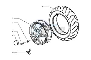 Hexagon 250 GT drawing Front wheel