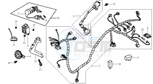 JET 50 KH ENGINE drawing WIRING HARNASS - ELECTRONIC PARTS