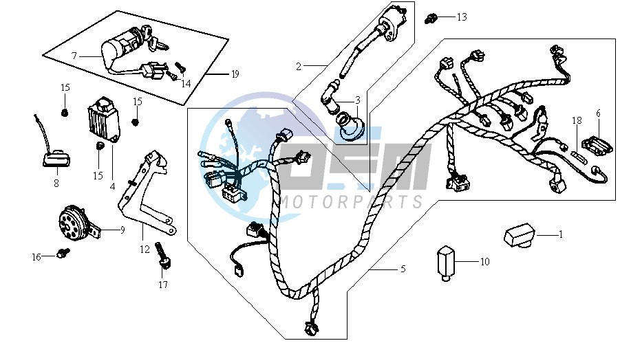 WIRING HARNASS - ELECTRONIC PARTS