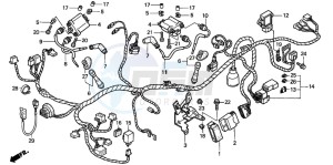 XL650V TRANSALP drawing WIRE HARNESS