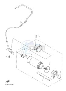 YZ250FX (B292 B293 B294 B294 B295) drawing STARTING MOTOR