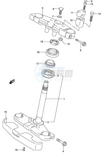 GZ250 (P34) drawing STEERING STEM