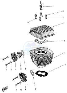 G3 SS A (-A) 90 drawing CYLINDER HEAD_CYLINDER -- 69-73- -