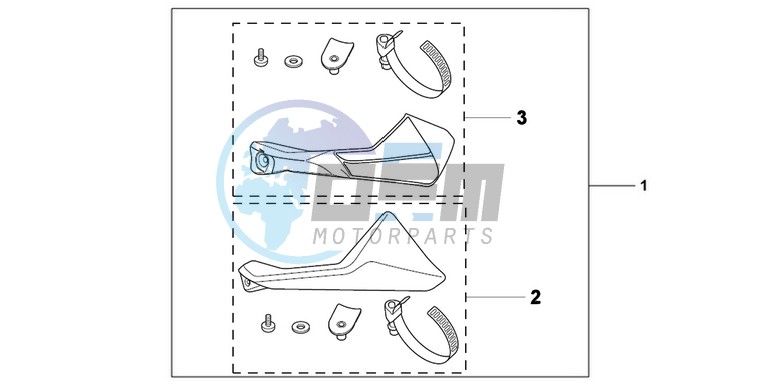 KIT  LEG DEFLECTOR