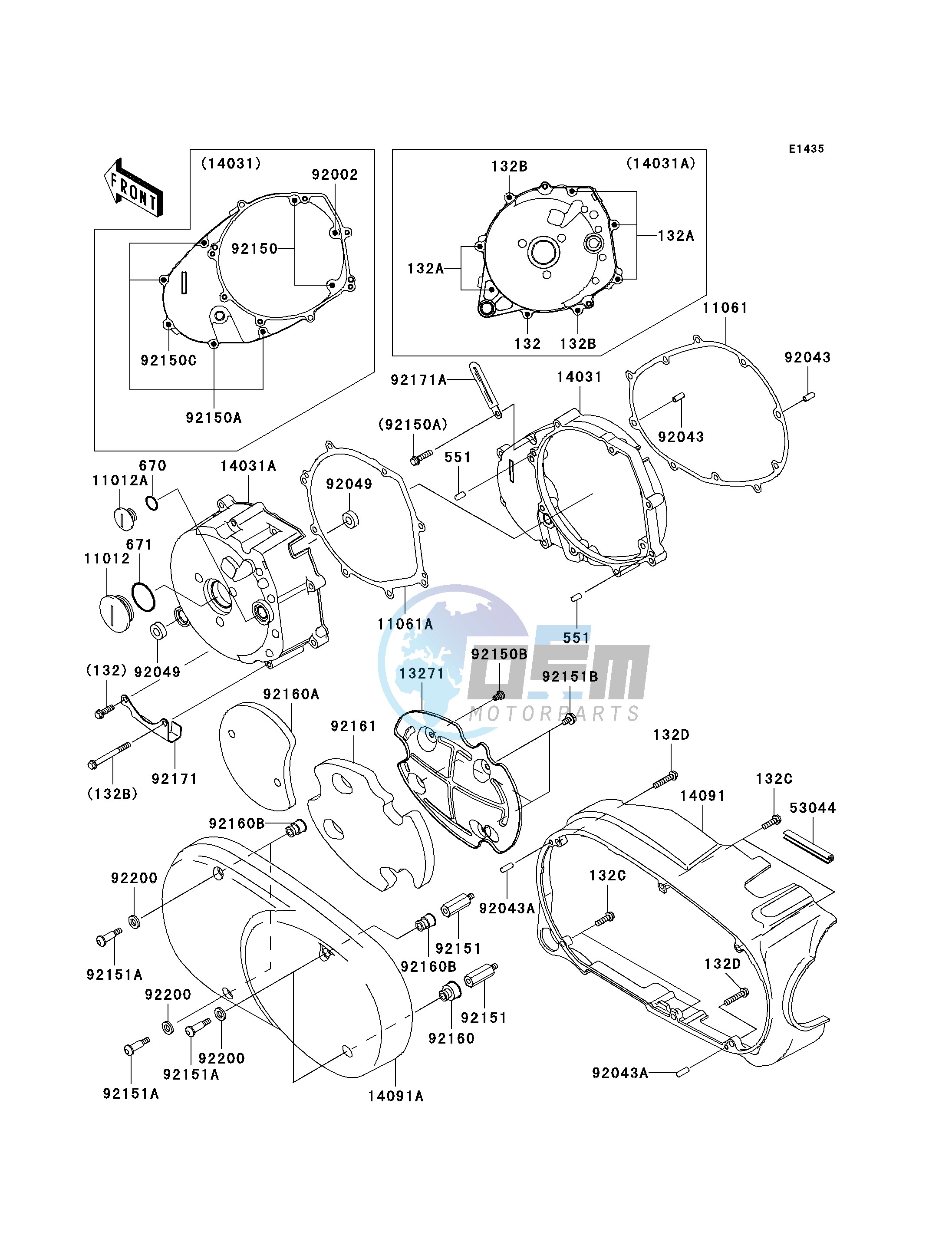 LEFT ENGINE COVER-- S- -