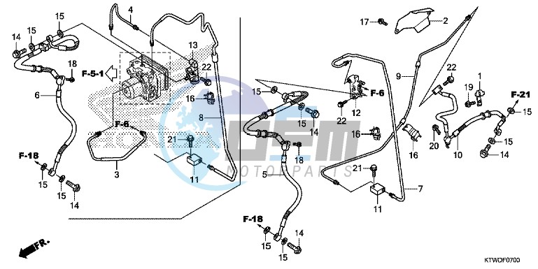 REAR BRAKE HOSE/ BRAKE PIPE