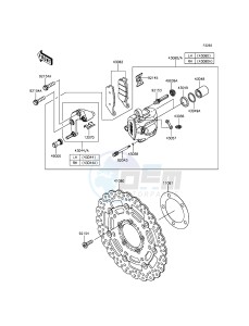 VERSYS 650 KLE650EGF XX (EU ME A(FRICA) drawing Front Brake