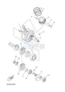 MT125 MT-125 (BR33 BR33 BR33 BR33 BR33) drawing CRANKSHAFT & PISTON