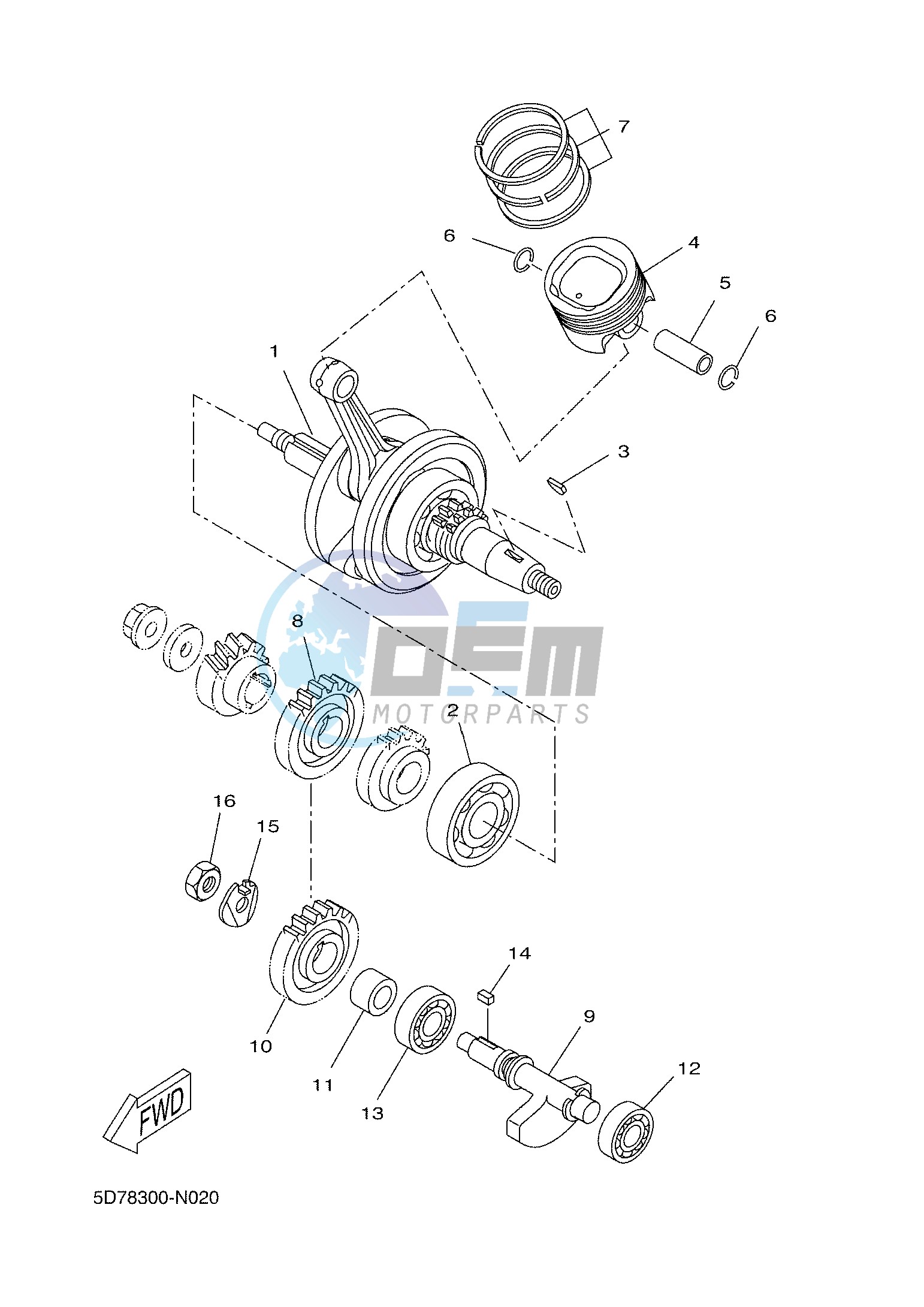 CRANKSHAFT & PISTON