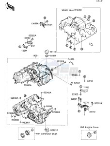 ZX 750 F [NINJA 750R] (F4) [NINJA 750R] drawing CRANKCASE